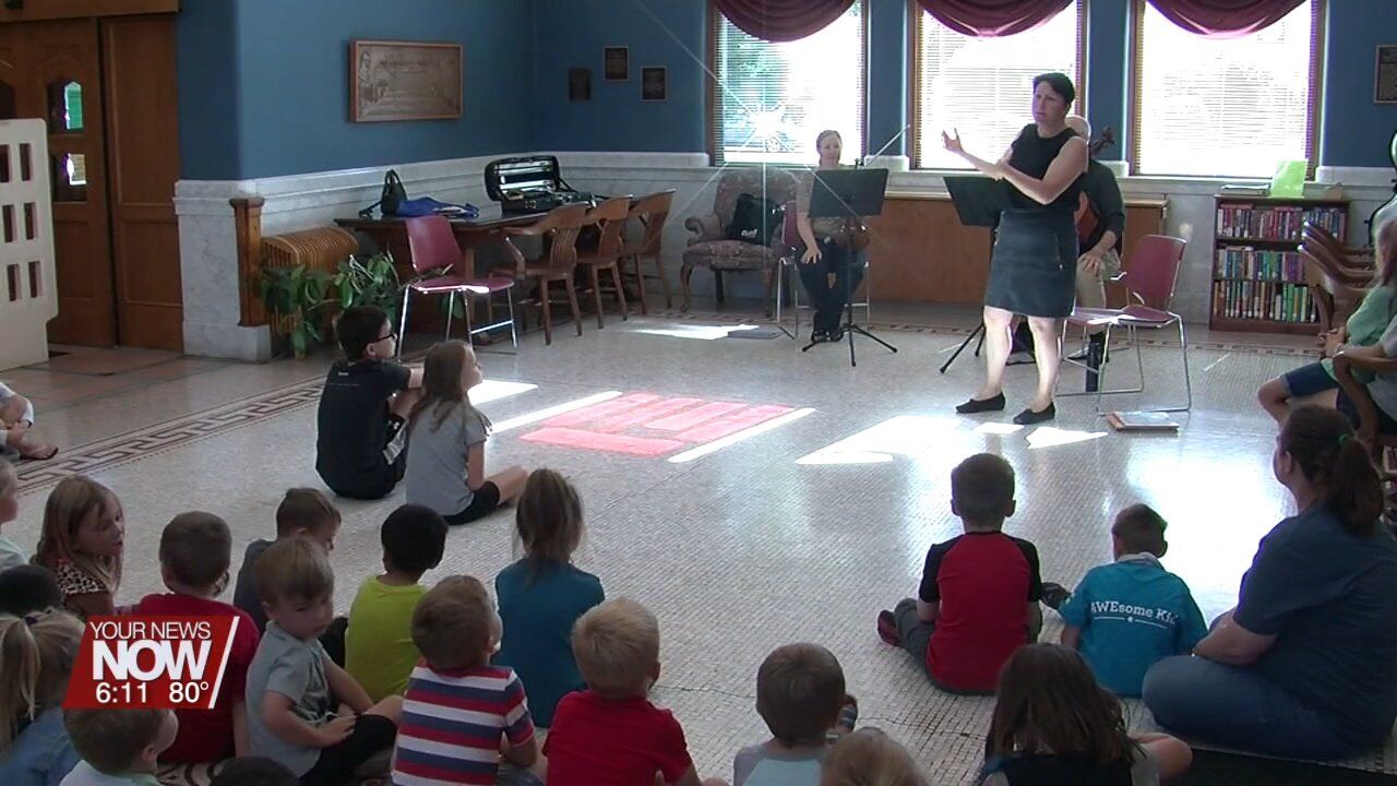 The Symphony Storytime program visits historic Brumback Library